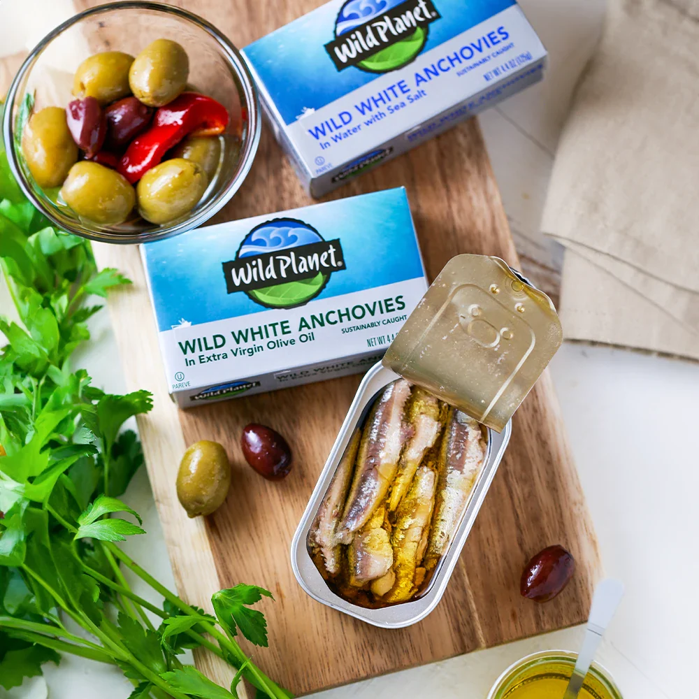 Wild White Anchovies In Water - Image 6