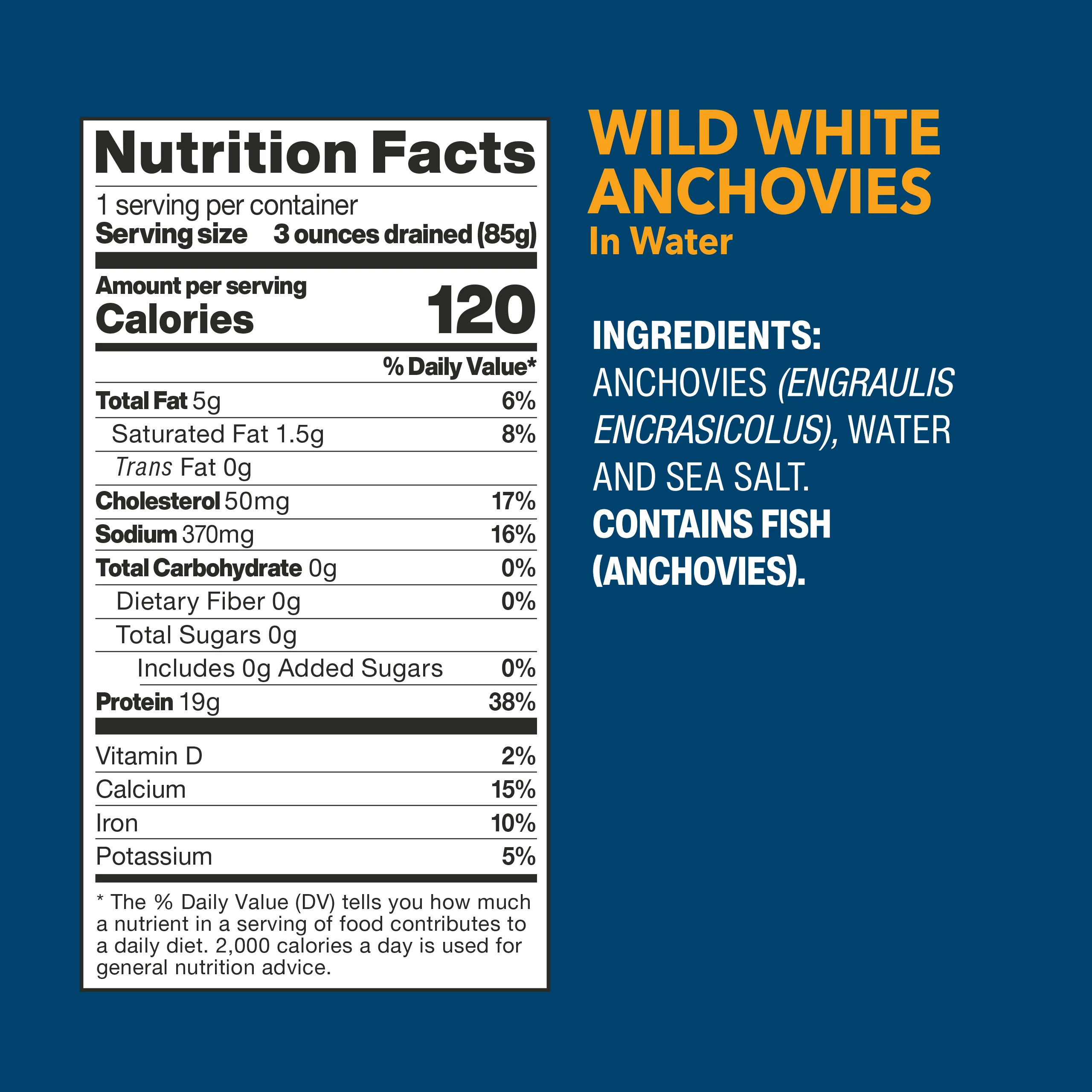 Wild White Anchovies In Water - Image 8