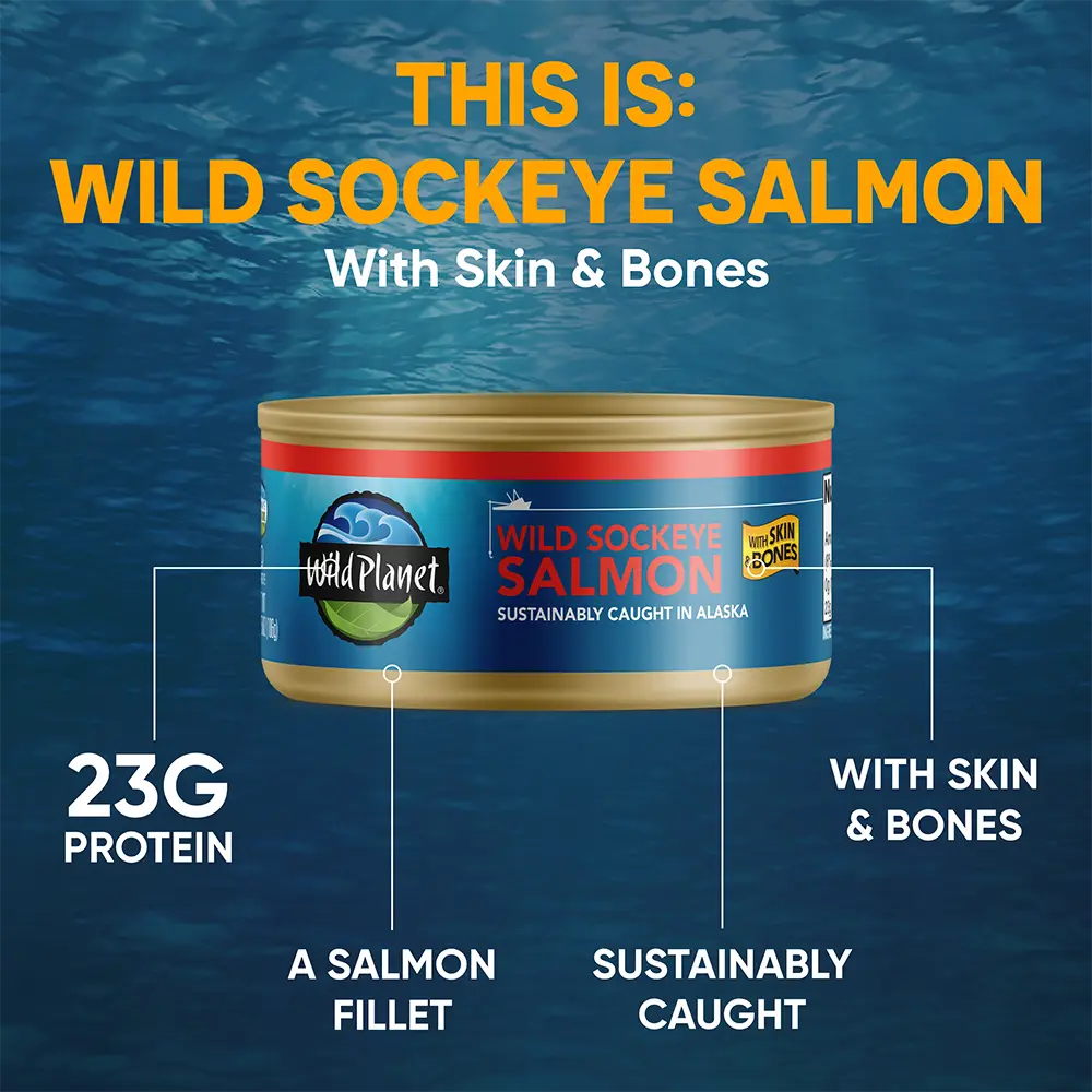 Wild Sockeye Salmon with Skin & Bones - Image 6