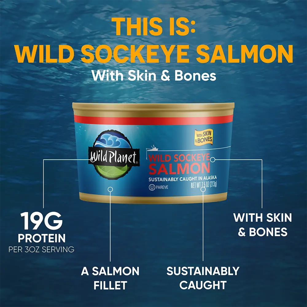 Wild Sockeye Salmon with Skin & Bones - Image 6