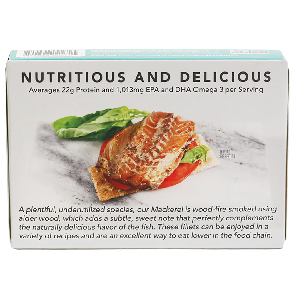 Wild Smoked Mackerel Fillets in Extra Virgin Olive Oil - Image 4