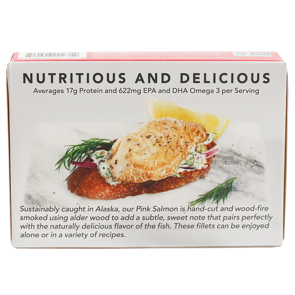 Wild Smoked Pink Salmon Fillets in Extra Virgin Olive Oil - Image 4