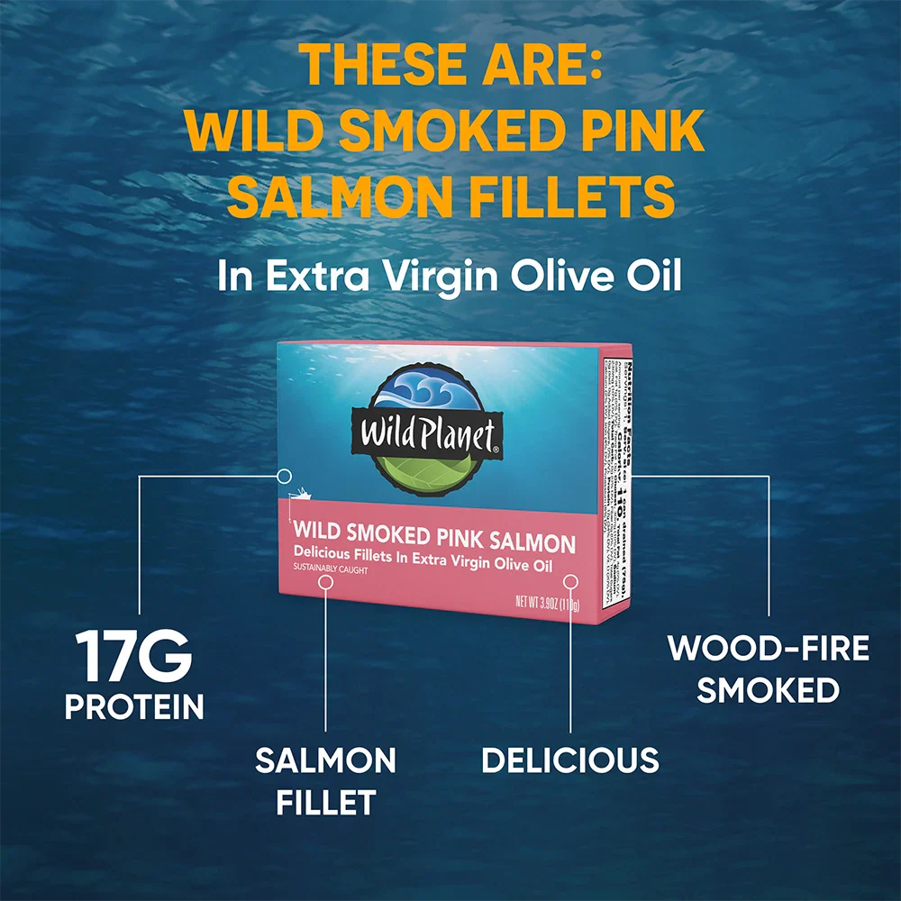 Wild Smoked Pink Salmon Fillets in Extra Virgin Olive Oil - Image 7