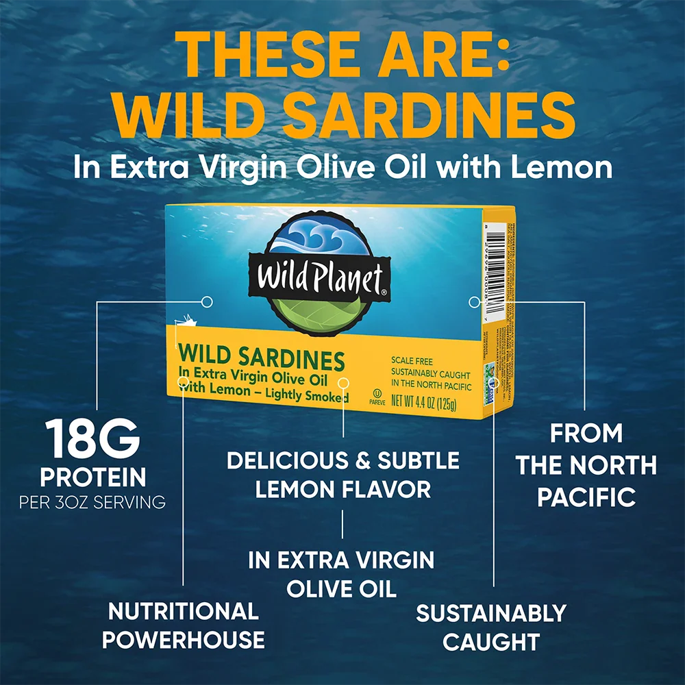 Wild Sardines In Extra Virgin Olive Oil with Lemon - Image 8