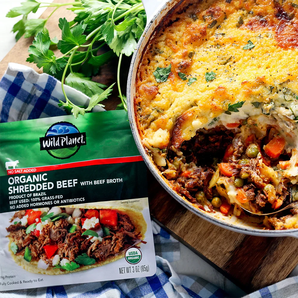 Organic Shredded Beef Single-Serve Pouch No Salt Added - Image 7
