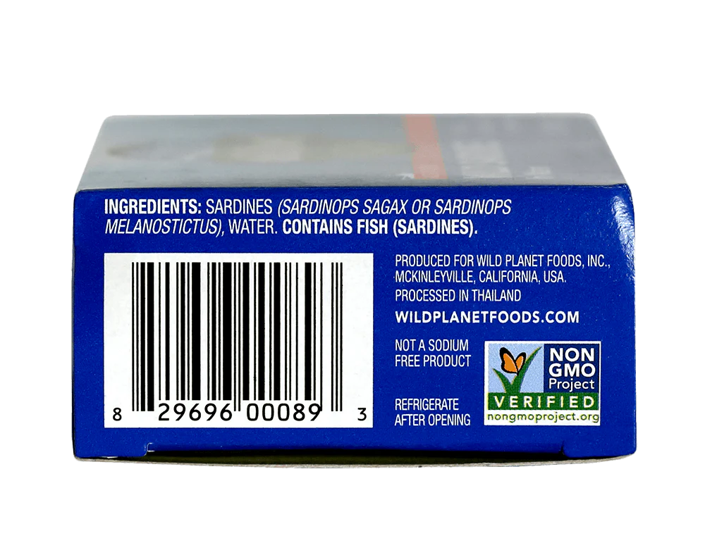 Wild Sardines In Water No Salt Added - Image 4