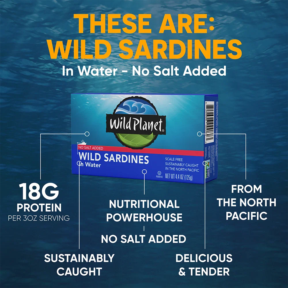 Wild Sardines In Water No Salt Added - Image 8