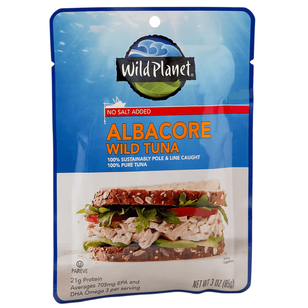 Albacore Wild Tuna Single-Serve Pouch No Salt Added - Image 3