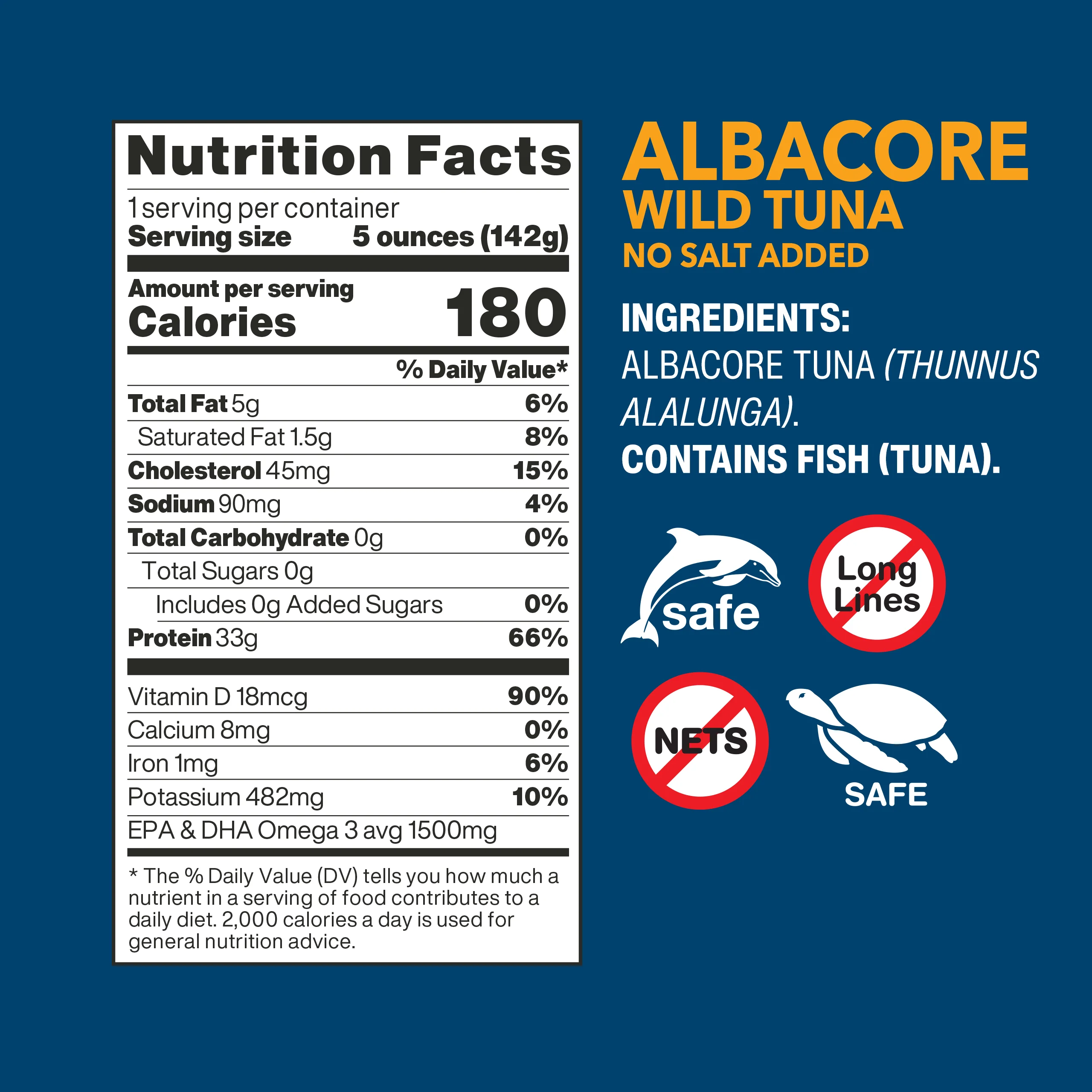 Albacore Wild Tuna No Salt Added - Image 7