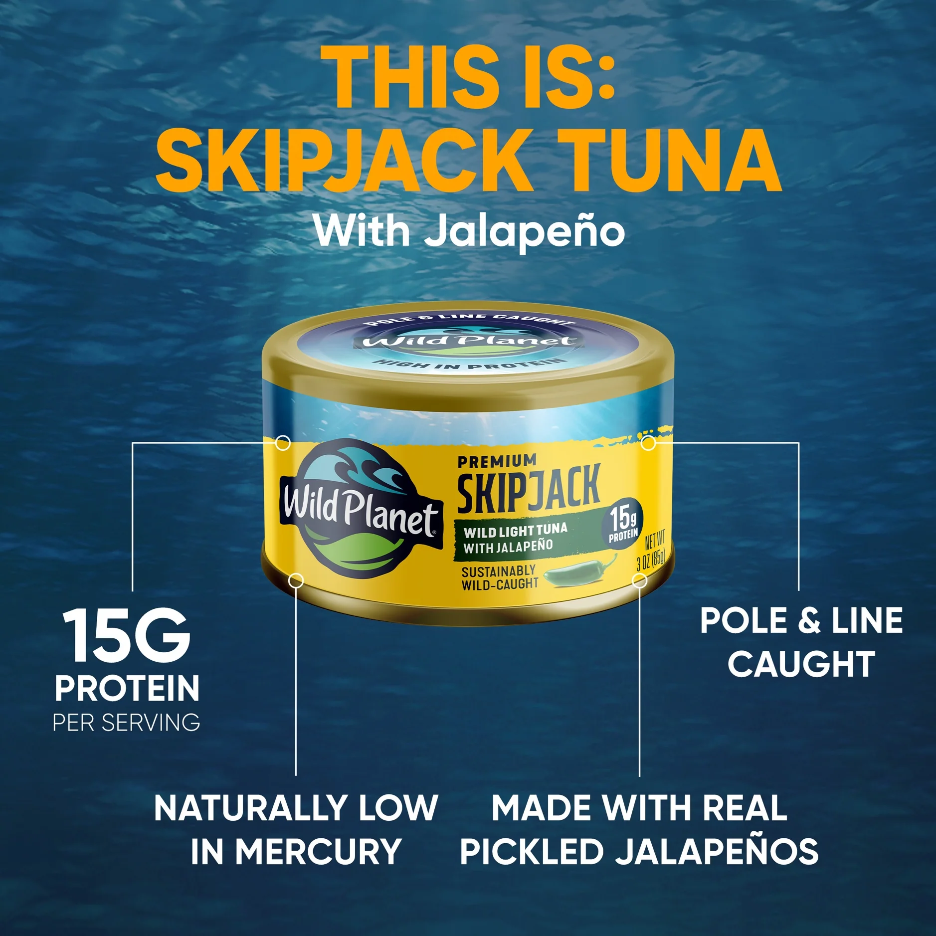 Premium Skipjack Wild Light Tuna with Jalapeño - Image 5