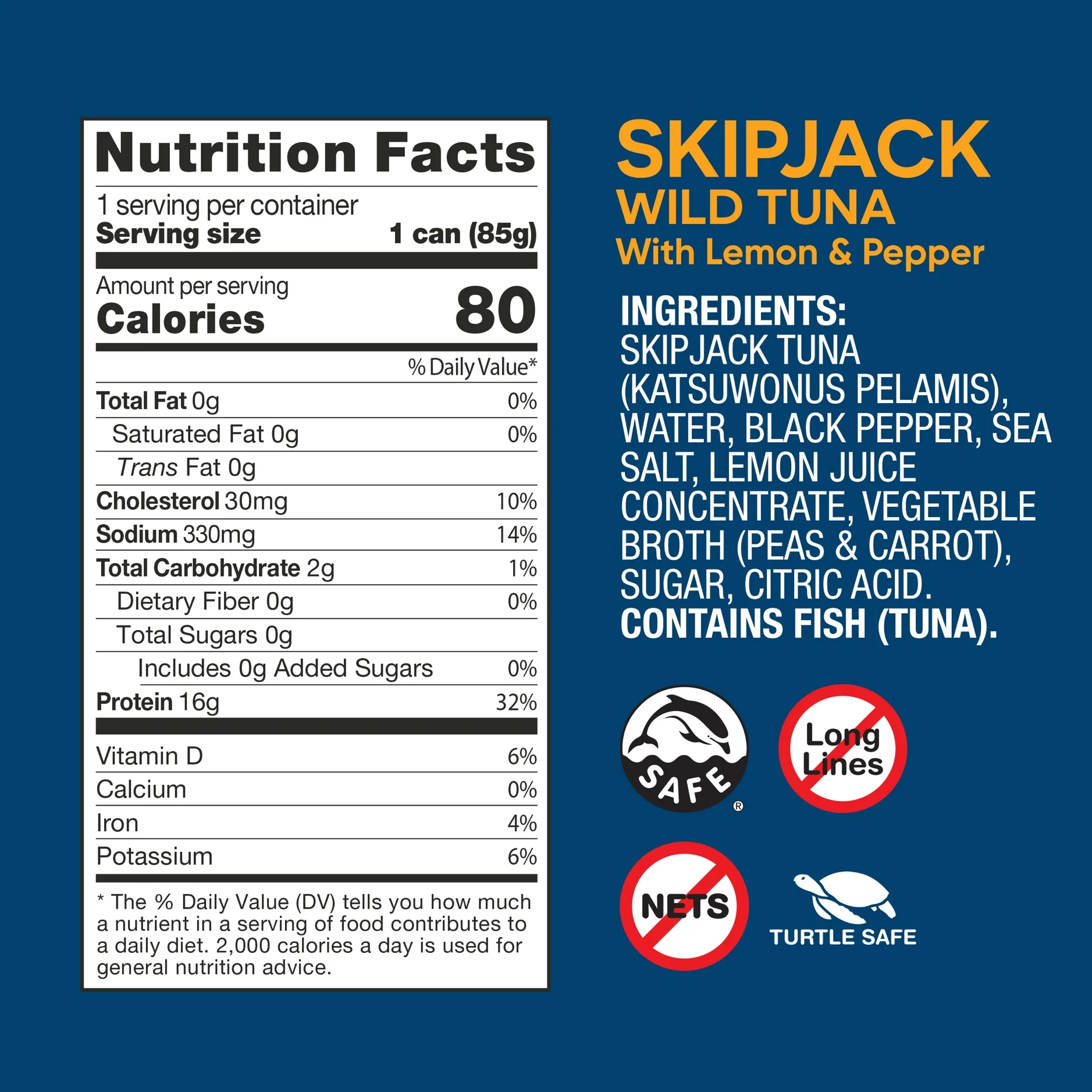 Premium Skipjack Wild Light Tuna with Lemon & Pepper - Image 6