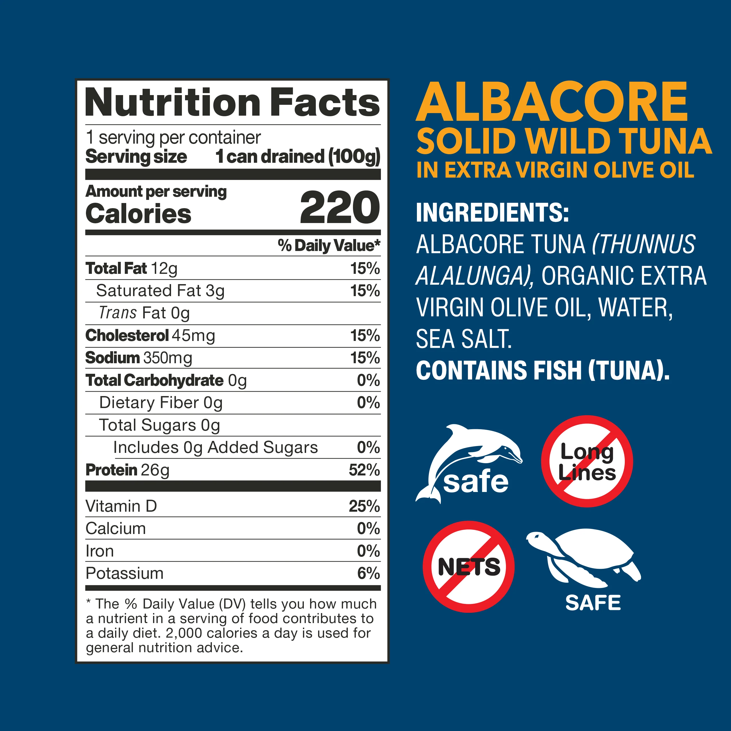 Albacore Solid Wild Tuna In Extra Virgin Olive Oil - Image 7