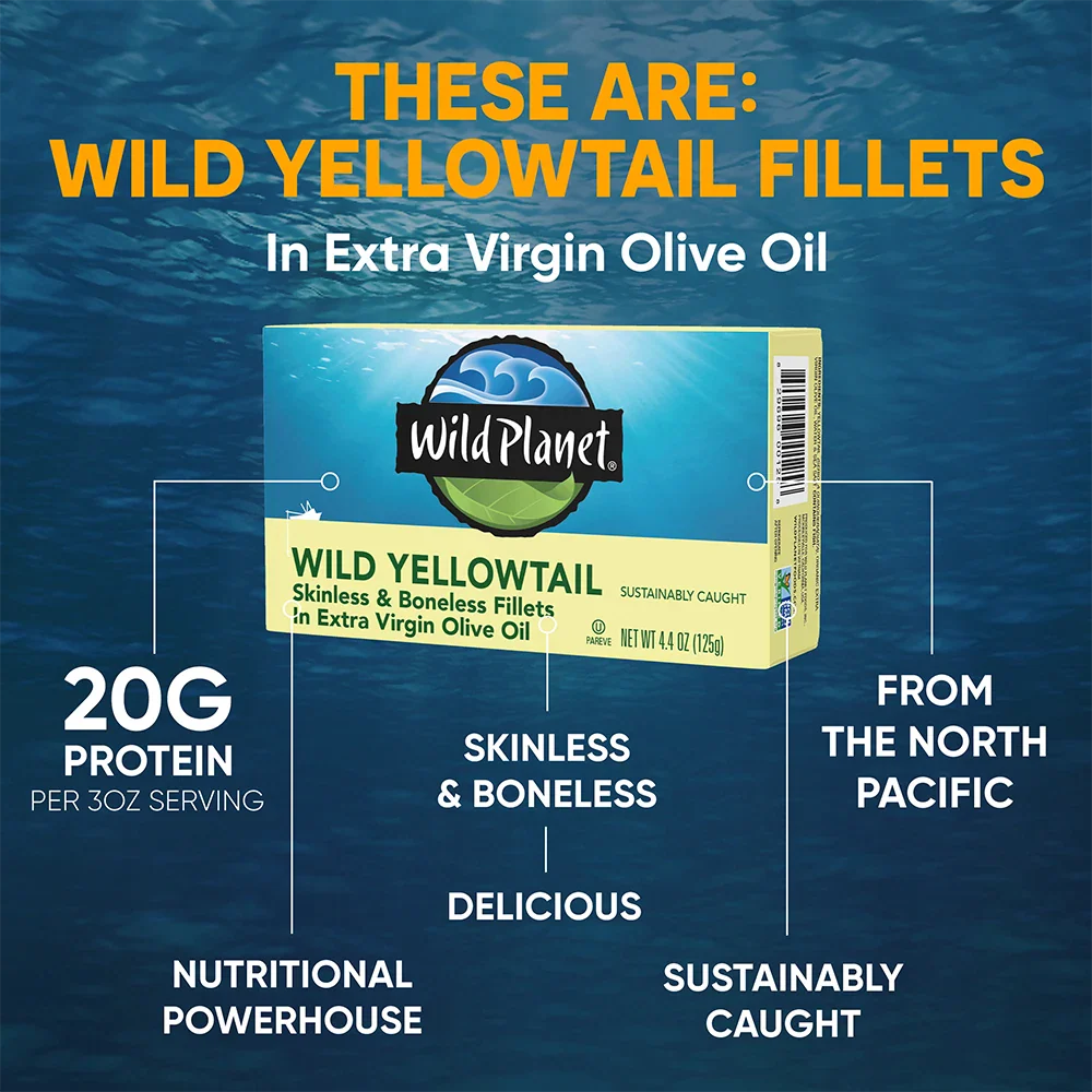 Wild Yellowtail Fillets In Extra Virgin Olive Oil - Image 7